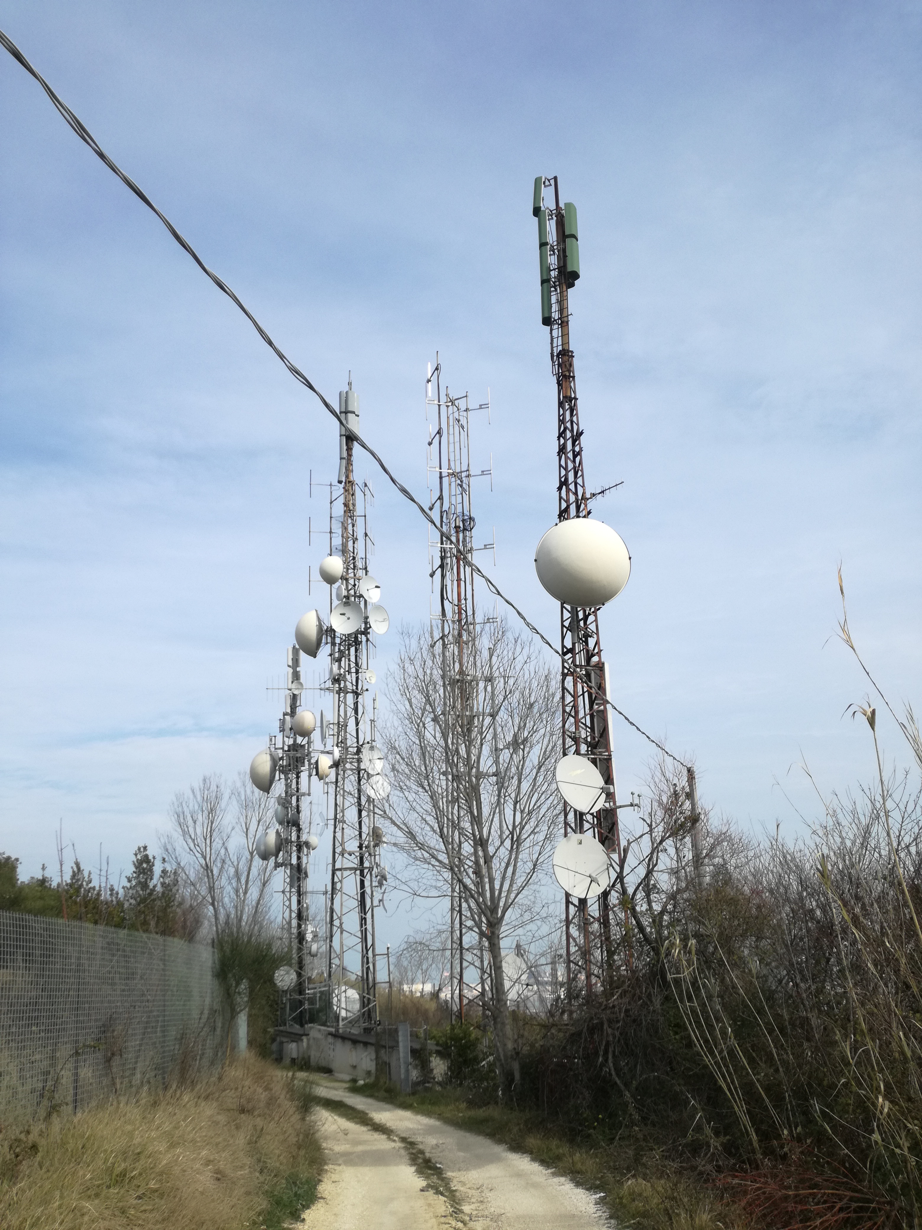 Italie - Antennes relais FM / TV (Ancône)